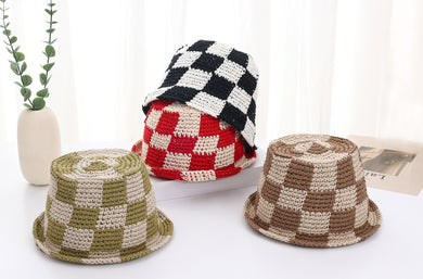 Hailey Checker Bucket Hat