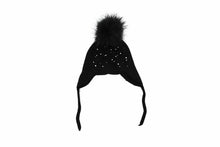 (wholesale)Kids Angora Beanie with Pom-Pom and beaded accents - Slumber Party 
