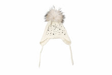 (wholesale)Kids Angora Beanie with Pom-Pom and beaded accents - Slumber Party 